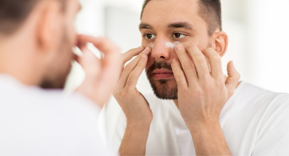 Rotina de cuidados faciais do blog PFM para homens com pele normal a seca