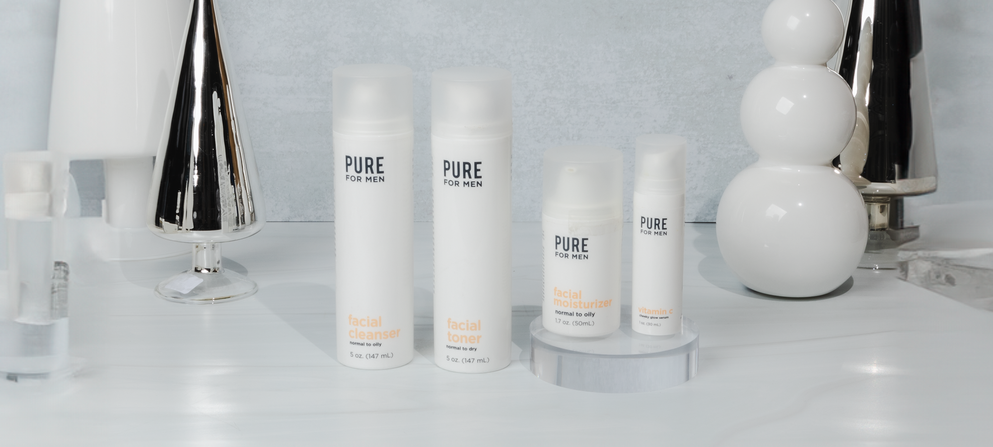 Pure for Men Face Collection Hero Bild 2000x900