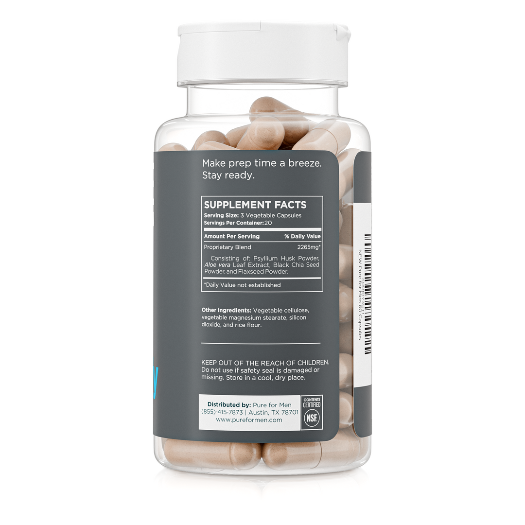Stay Ready Fiber 60 Capsule – Pure for Men
