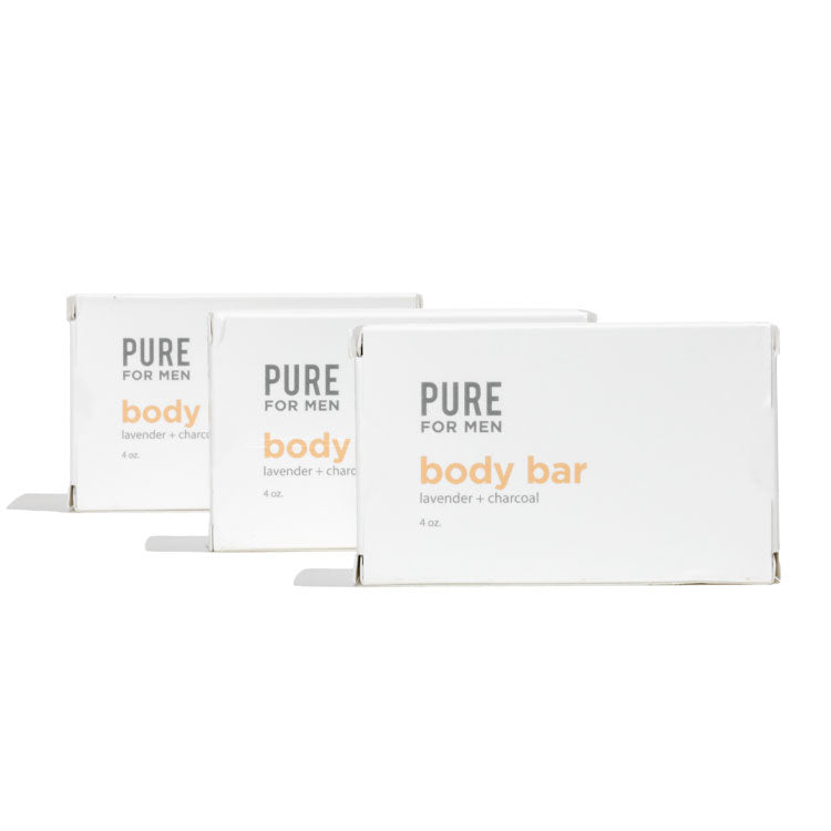 Pure For Men Body Bar - 3 Pakke, æske 
