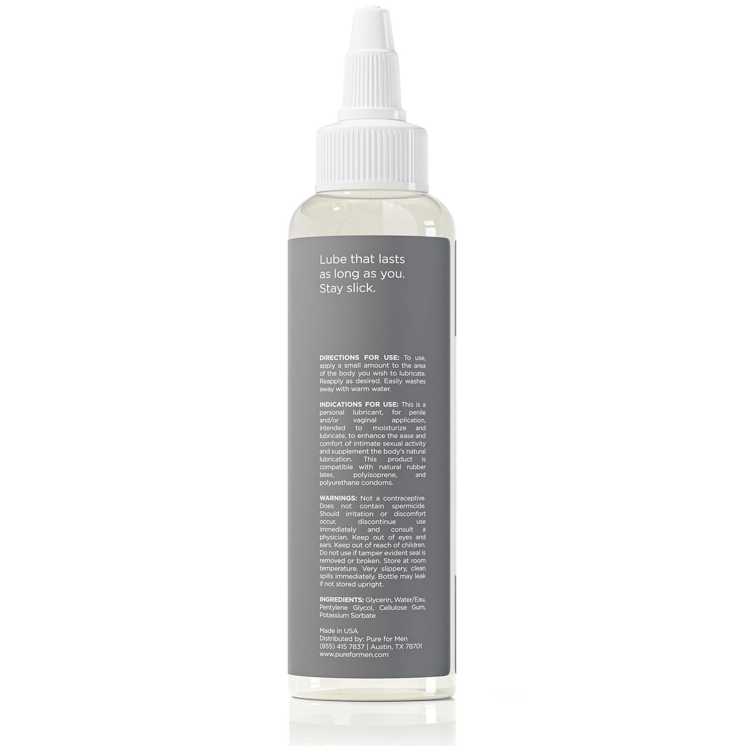 Water-Based Lube with Aloe Vera & Vitamin E | Pure for Men Water-Based Lube with Aloe Vera & Vitamin E | Pure for Men