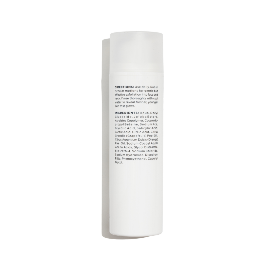 Produktetikett „Pure for Men“ für Gesichtsreiniger (Aha/Bha).