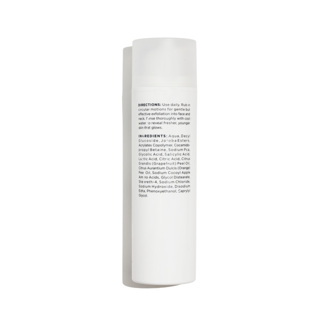 Pure For Men Facial Cleanser (AHA/BHA) Product Label