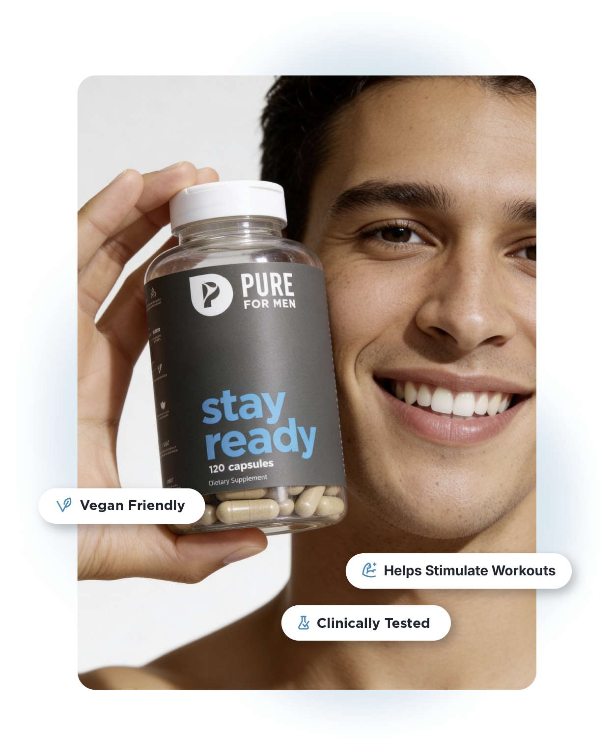 Stay Ready Fiber bottle and capsules
